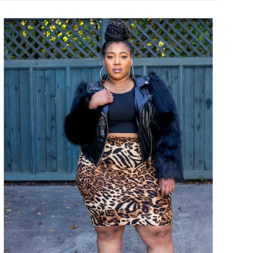 Faux Fur Moto Jacket